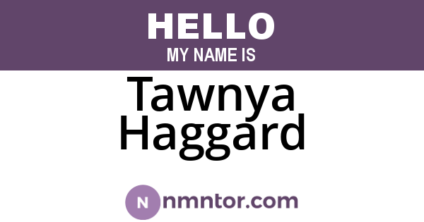 Tawnya Haggard