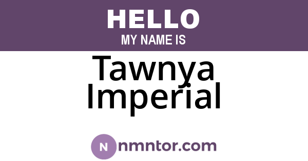Tawnya Imperial
