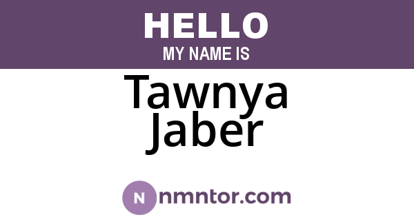 Tawnya Jaber