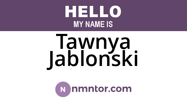 Tawnya Jablonski