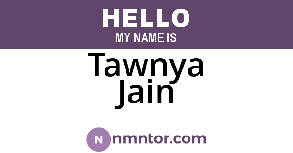 Tawnya Jain