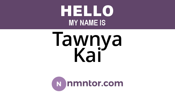 Tawnya Kai
