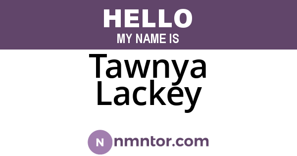 Tawnya Lackey