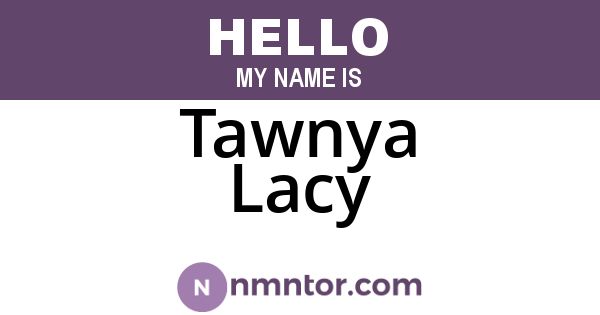 Tawnya Lacy