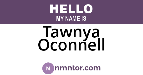 Tawnya Oconnell