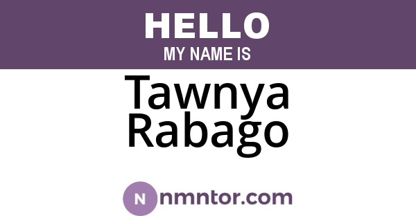 Tawnya Rabago