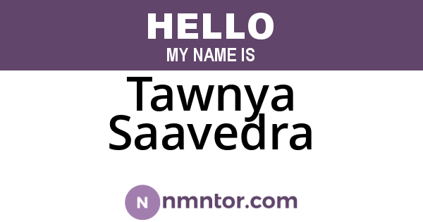 Tawnya Saavedra