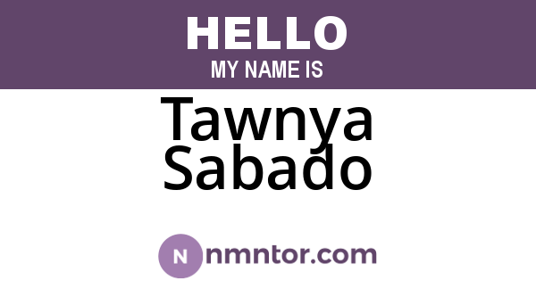 Tawnya Sabado