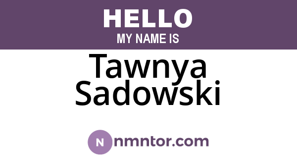 Tawnya Sadowski