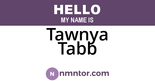 Tawnya Tabb