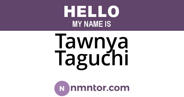 Tawnya Taguchi