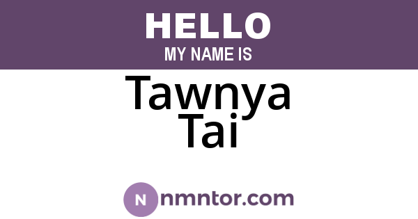 Tawnya Tai