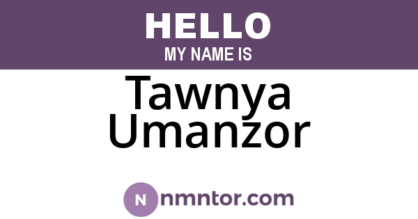 Tawnya Umanzor