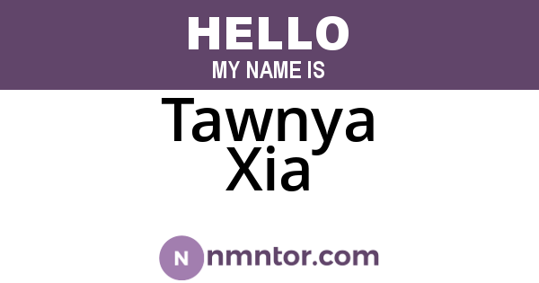Tawnya Xia