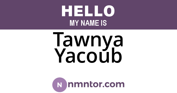 Tawnya Yacoub