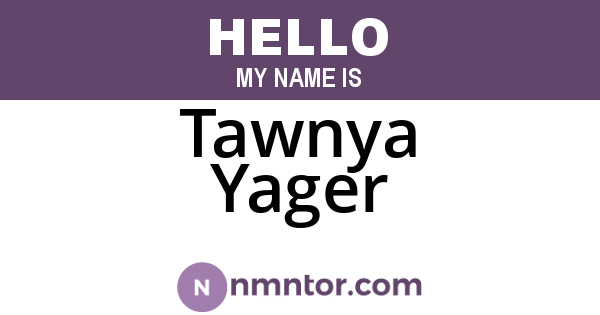 Tawnya Yager