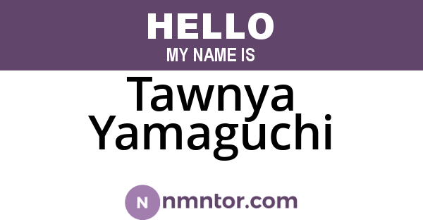 Tawnya Yamaguchi