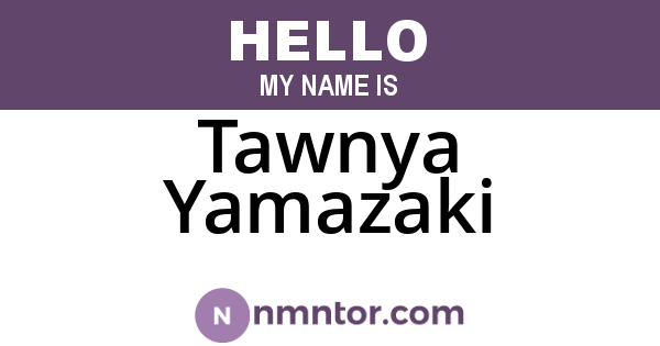 Tawnya Yamazaki