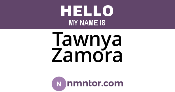 Tawnya Zamora