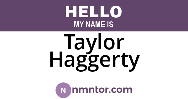 Taylor Haggerty