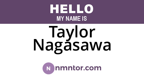 Taylor Nagasawa