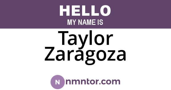 Taylor Zaragoza
