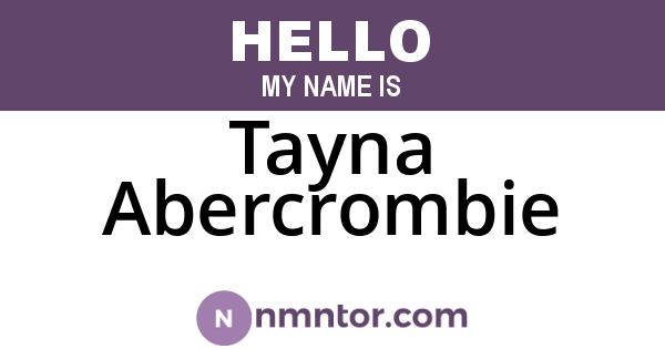Tayna Abercrombie