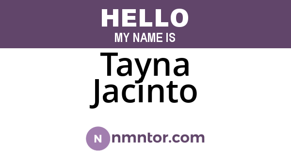 Tayna Jacinto