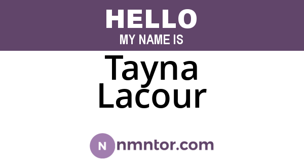 Tayna Lacour