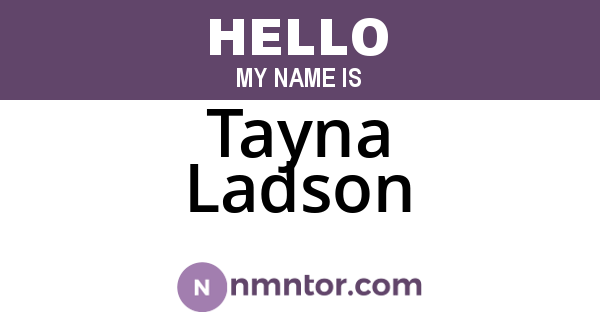 Tayna Ladson