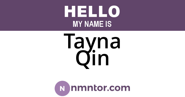 Tayna Qin