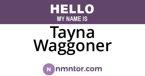 Tayna Waggoner
