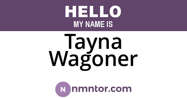 Tayna Wagoner