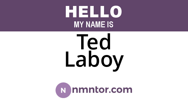 Ted Laboy