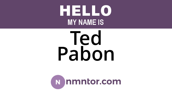Ted Pabon