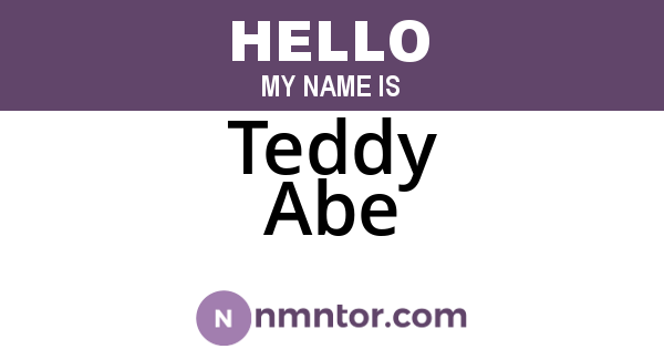Teddy Abe