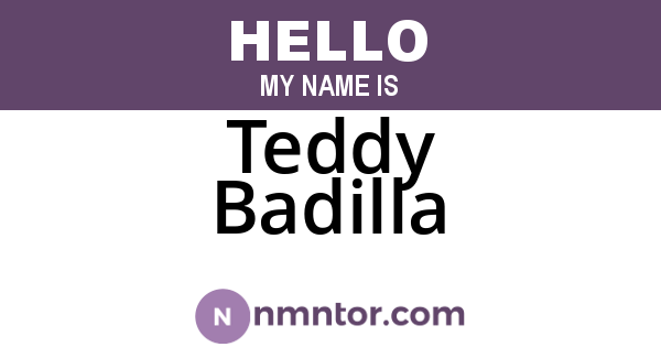 Teddy Badilla