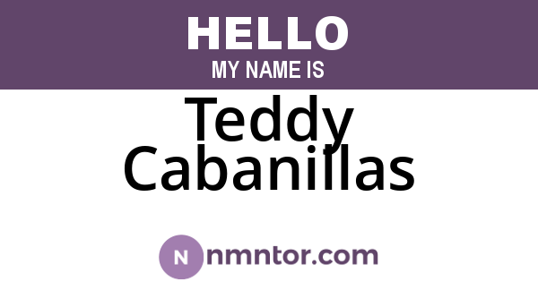 Teddy Cabanillas