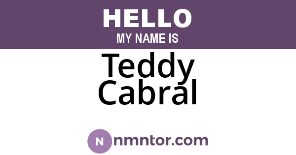 Teddy Cabral