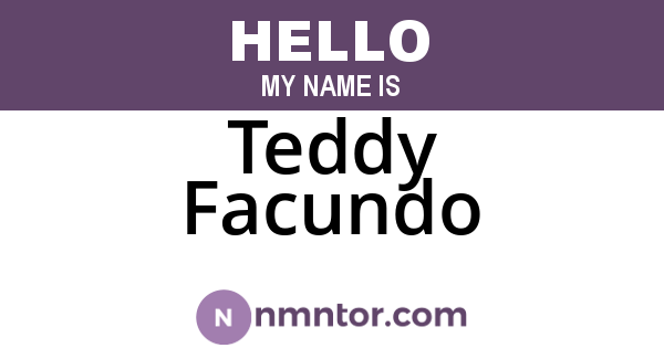 Teddy Facundo