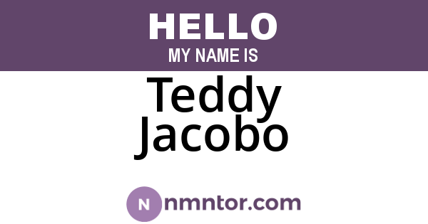Teddy Jacobo