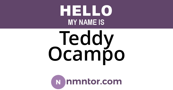 Teddy Ocampo