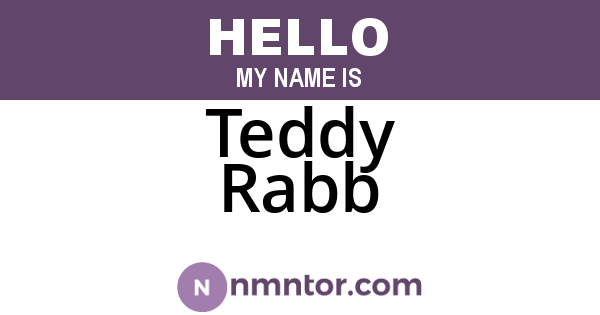 Teddy Rabb