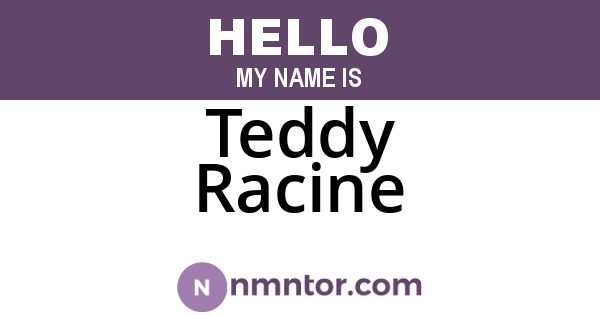 Teddy Racine