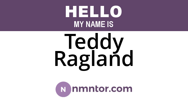 Teddy Ragland