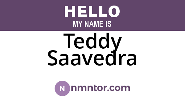 Teddy Saavedra