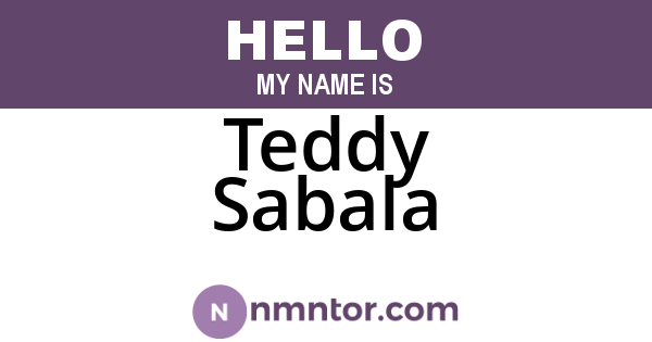Teddy Sabala