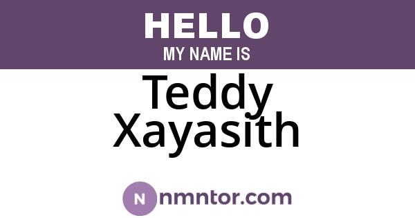 Teddy Xayasith