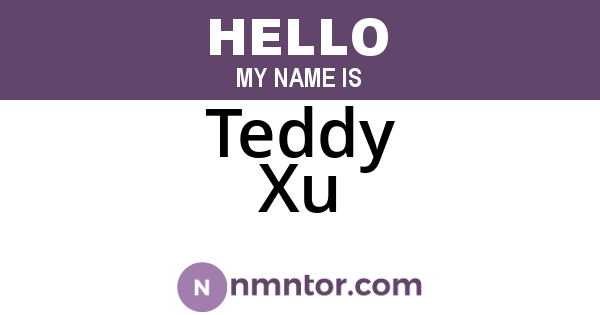 Teddy Xu