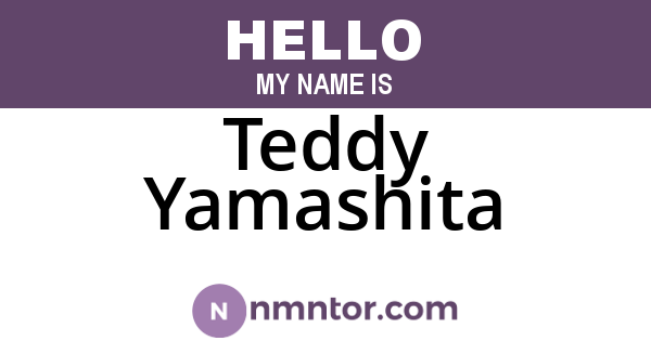 Teddy Yamashita